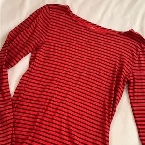 J. Crew Striped Cotton Long Sleeve